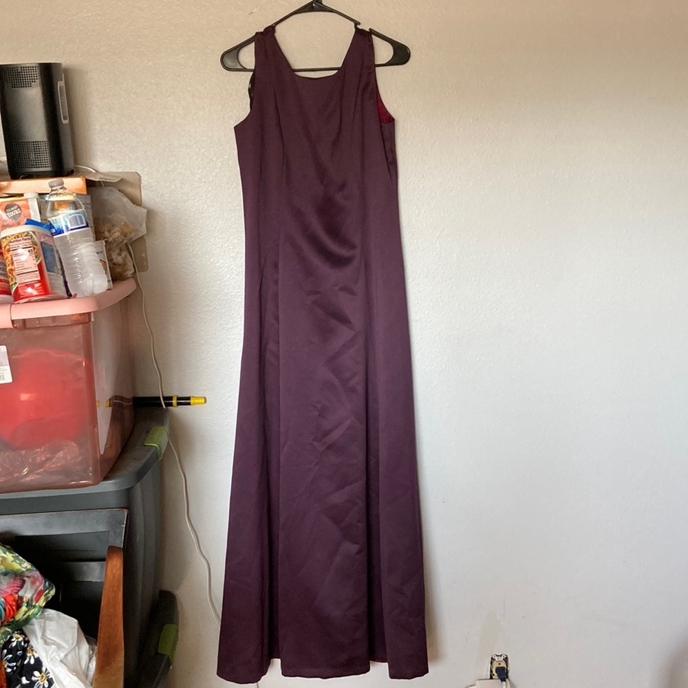 Vintage burgundy, plum, purple wine, Michelangelo for dress - Picture 1 of 10